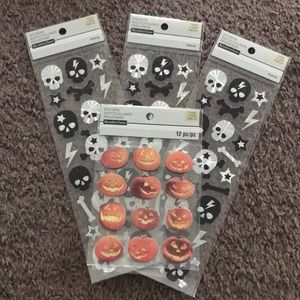 4 sheets of Halloween stickers NWT scrapbooking journaling